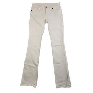 Vintage Rare Rugby Ralph Lauren Women's Jeans 25 (28x34) White Denim Bootcut Sku